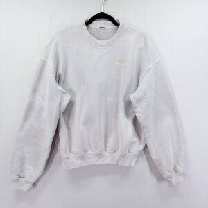 Madhappy Fleece Crewneck Sweatshirt Size Mens Small Cotton Gray Embroidered Logo